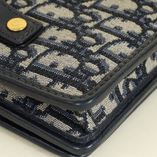 Christian Dior Navy Blue 30 Montaigne Oblique 2 Way Chain Pouch