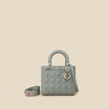 Christian Dior Gray Lady Dior Medium Bag