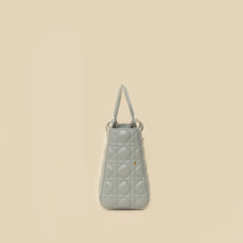 Christian Dior Gray Lady Dior Medium Bag
