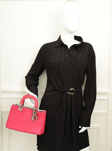 Christian Dior Fuchsia Mini Diorissimo Tote Bag
