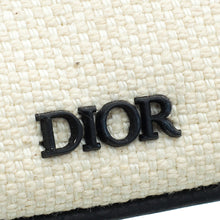 Christian Dior Tricolor Oblique Stripe Zip Pouch