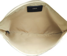 Christian Dior Tricolor Oblique Stripe Zip Pouch