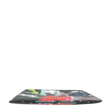 Christian Dior Black Multicolor Large Zip Pouch