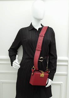 Christian Dior Burgundy Addict Lockbox Bag
