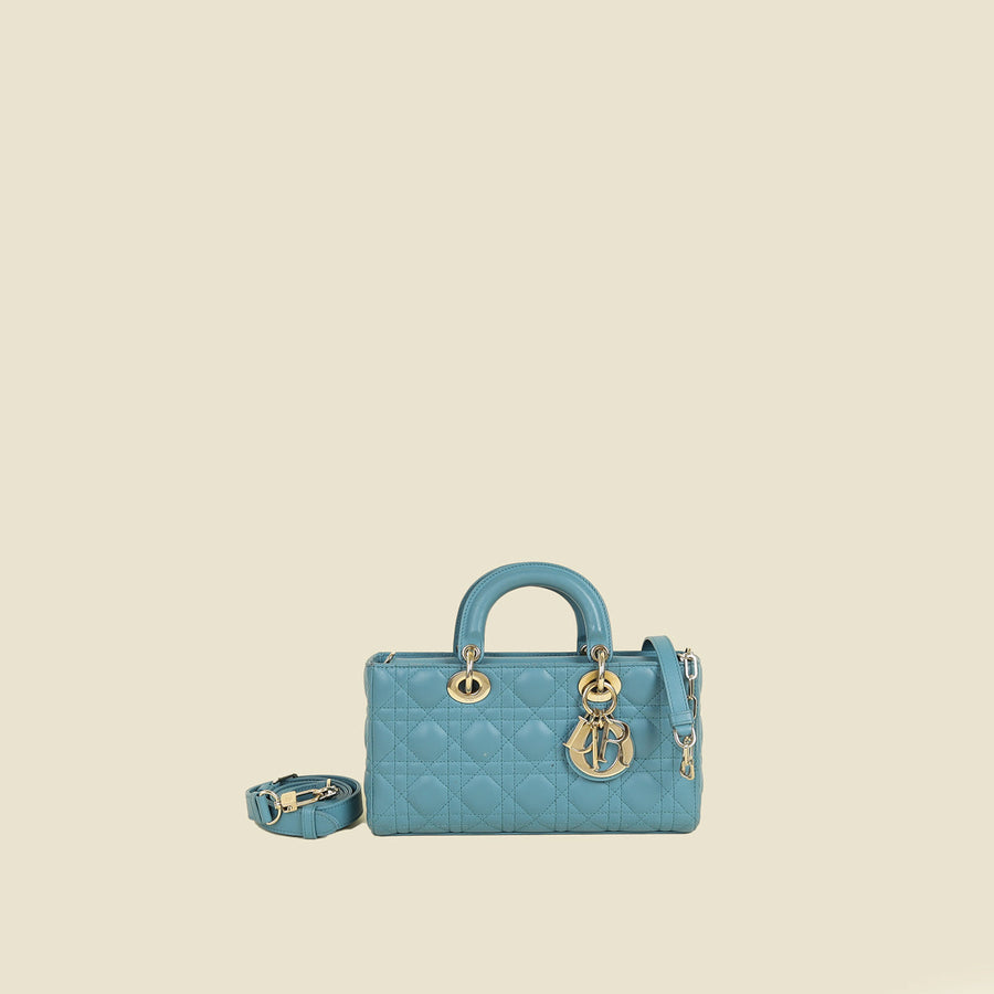 Christian Dior Cornflower Blue Lady D-Joy Bag