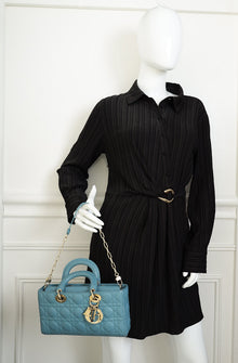 Christian Dior Cornflower Blue Lady D-Joy Bag