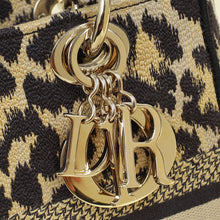 Christian Dior Bicolor Lady D-Lite Mizza Embroidered Medium Bag