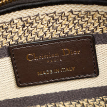 Christian Dior Bicolor Lady D-Lite Mizza Embroidered Medium Bag