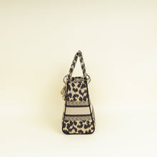 Christian Dior Bicolor Lady D-Lite Mizza Embroidered Medium Bag