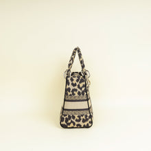 Christian Dior Bicolor Lady D-Lite Mizza Embroidered Medium Bag