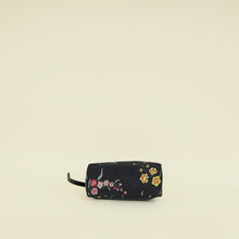 Christian Dior Black Multicolor Petites Fleurs Print Diortravel Nomad Medium Pouch