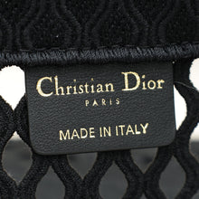 Christian Dior Black Mesh Embroidered Large Book Tote Large Bag