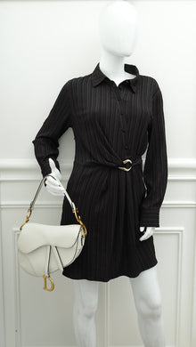 Christian Dior White Saddle Medium Bag