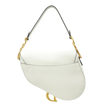 Christian Dior White Saddle Medium Bag