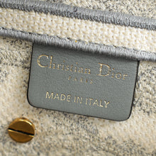 Christian Dior Bicolor Toile De Jouy Saddle Medium Bag W/ MKF Initial