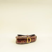 Christian Dior Multicolor Saddle Python Medium Bag