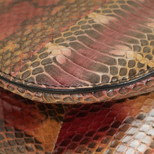 Christian Dior Multicolor Saddle Python Medium Bag