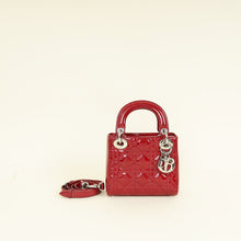 Christian Dior Cherry Red Lady Dior Mini Strap Bag
