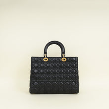 Christian Dior Black Lady Dior Large Bag