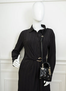 Christian Dior Black Lady Dior Micro Bag