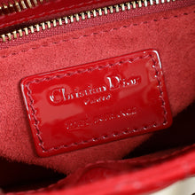 Christian Dior Cherry Red Lady Dior Mini Chain Bag