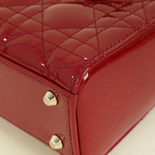 Christian Dior Cherry Red Lady Dior Mini Chain Bag