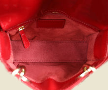 Christian Dior Cherry Red Lady Dior Mini Chain Bag