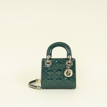 Christian Dior Emerald Green Lady Dior Mini Chain Bag
