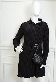 Christian Dior Black Cannage Lady Dior Micro Case