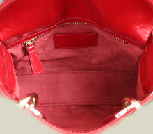 Christian Dior Cherry Red Chain Mini Lady Dior Bag