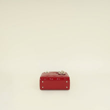 Christian Dior Cherry Red Chain Mini Lady Dior Bag