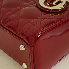 Christian Dior Cherry Red Chain Mini Lady Dior Bag