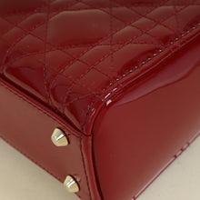 Christian Dior Cherry Red Chain Mini Lady Dior Bag