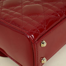 Christian Dior Cherry Red Chain Mini Lady Dior Bag