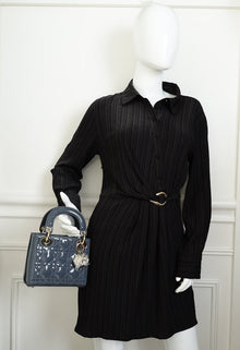 Christian Dior Bicolor Chain Mini Lady Dior Bag