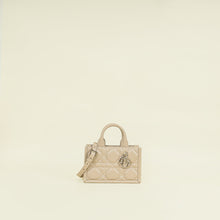 Christian Dior Powder Beige Macrocannage Mini Book Tote Bag