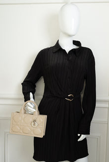Christian Dior Powder Beige Macrocannage Mini Book Tote Bag