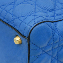 Christian Dior Royal Blue Cannage Supple Lady Dior Large Bag