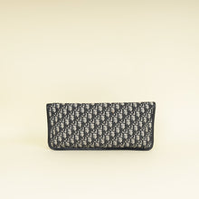 Christian Dior Navy Blue Oblique Fold Over Clutch