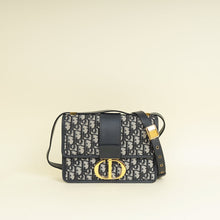 Christian Dior Blue Oblique 30 Montaigne Flap Shoulder Bag