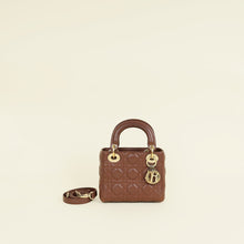 Christian Dior Brown Mini Lady Dior Bag