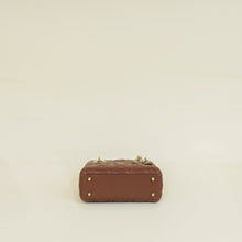 Christian Dior Brown Mini Lady Dior Bag