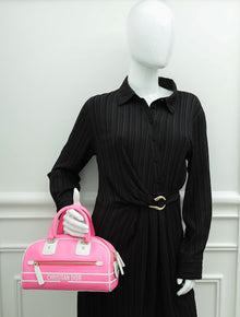Christian Dior Bicolor Vibe Zip Small Bowling Bag