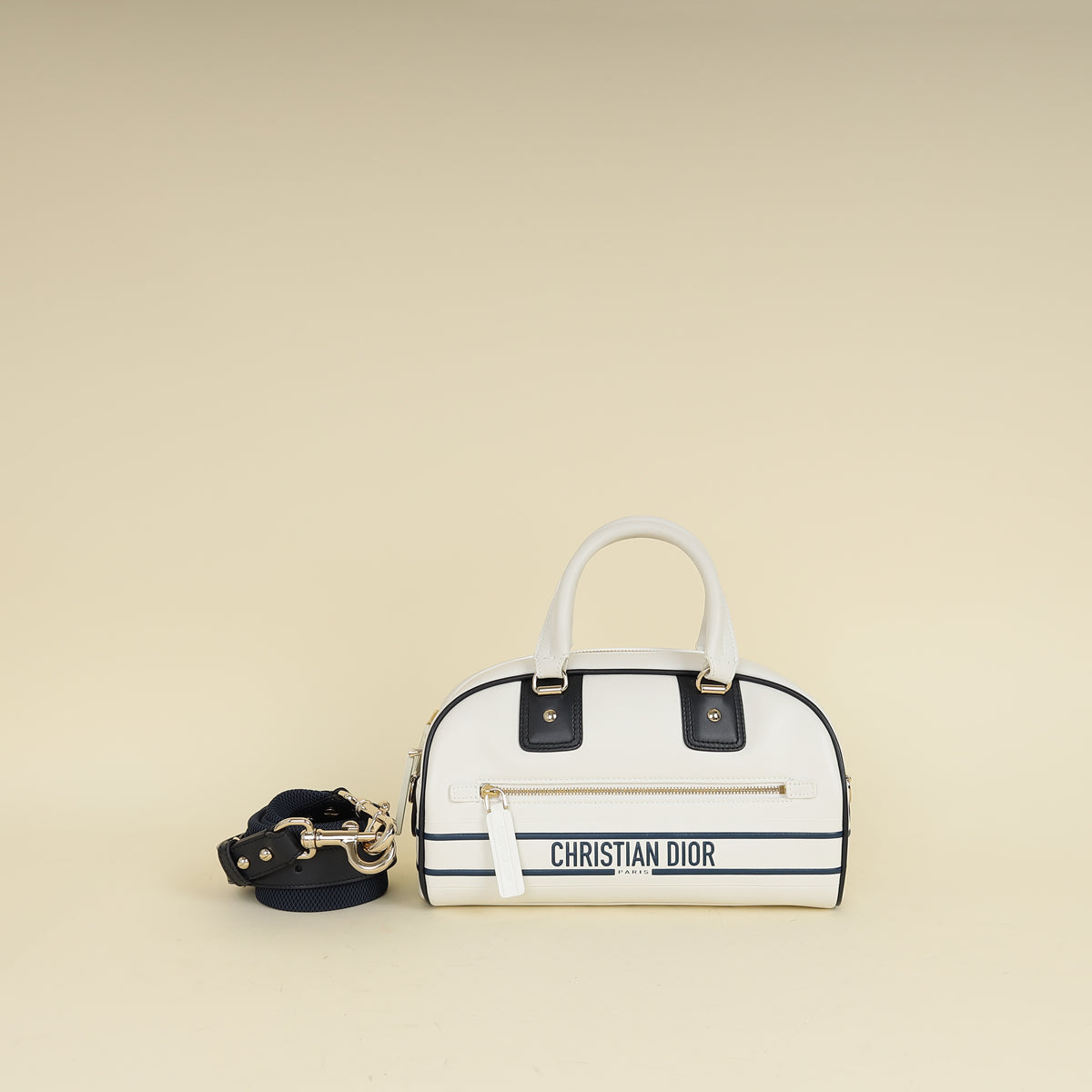 Christian Dior Bicolor Vibe Bowling Bag