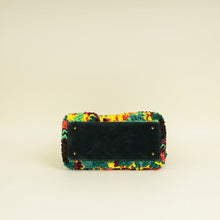 Christian Dior Yellow Multicolor L.E Shara Hughes Lady Dior Medium Bag