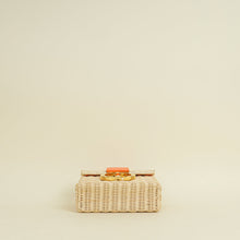 Christian Dior Neon Orange 30 Montaigne Wicker Box Bag