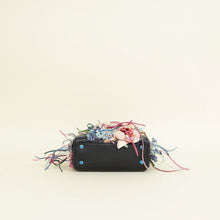 Christian Dior Black Multicolor Lady Dior X Gigi Sue Flower Beads Mini Bag