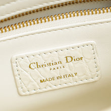 Christian Dior White Lady Dior Matte Alligator Flower Crystal Beads Small Bag
