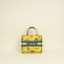 Christian Dior  Yellow Multicolor  Pixel Zodiac Embroidered Book Tote Small Bag