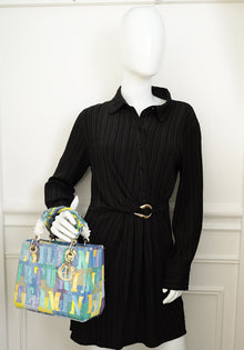 Christian Dior Multicolor X Ghada Amer Lady Dior Medium Bag